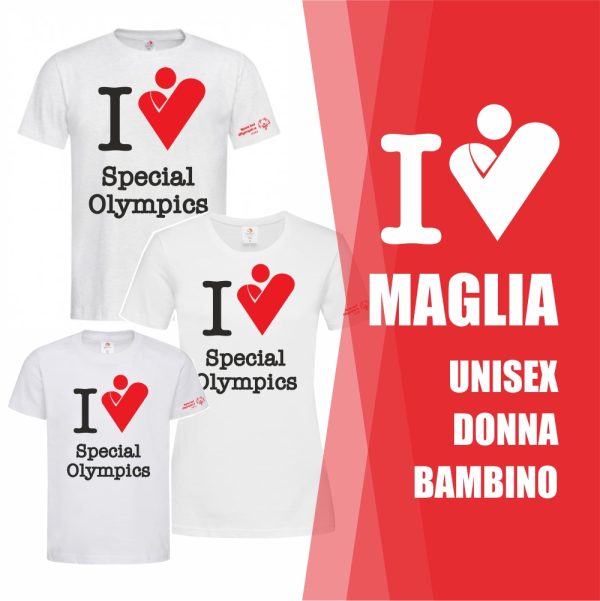 Maglie I love T-shirt I Love Special Olympics