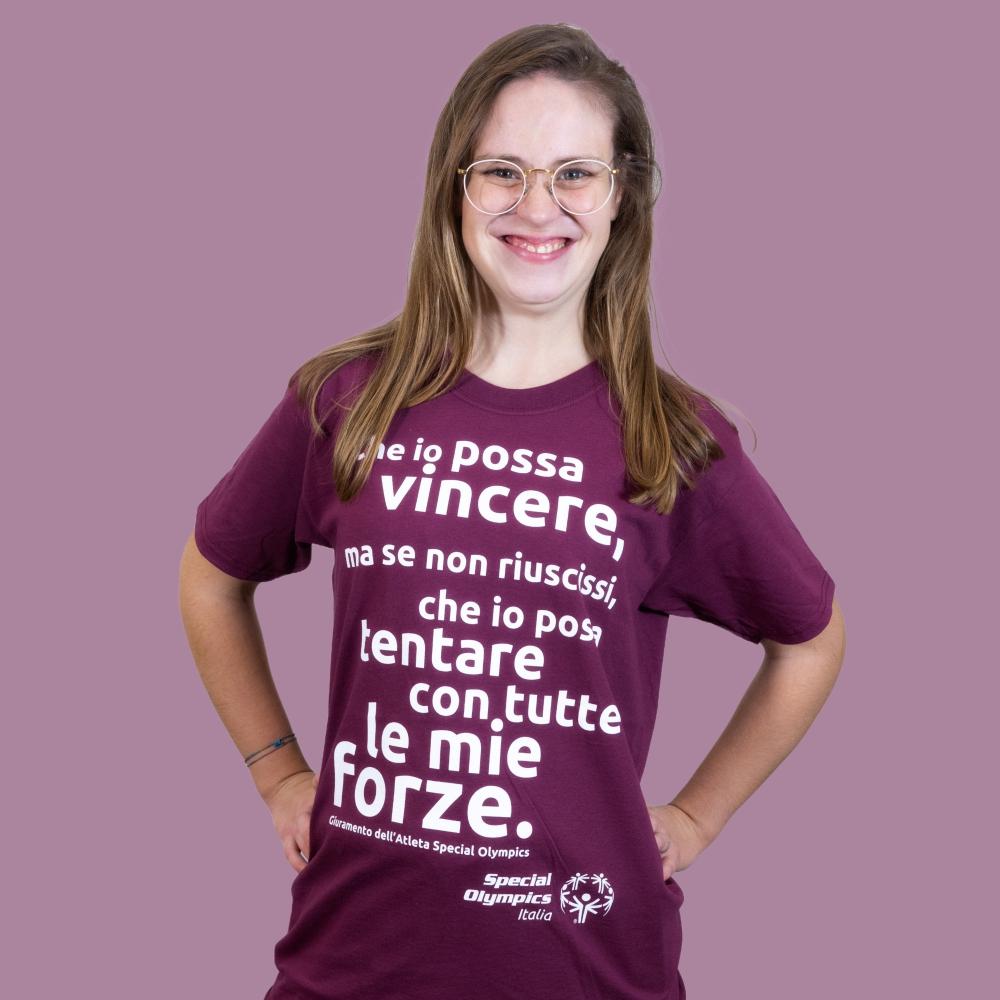 TS Giuramento T-Shirt Special Olympics Italia con Giuramento dell'Atleta