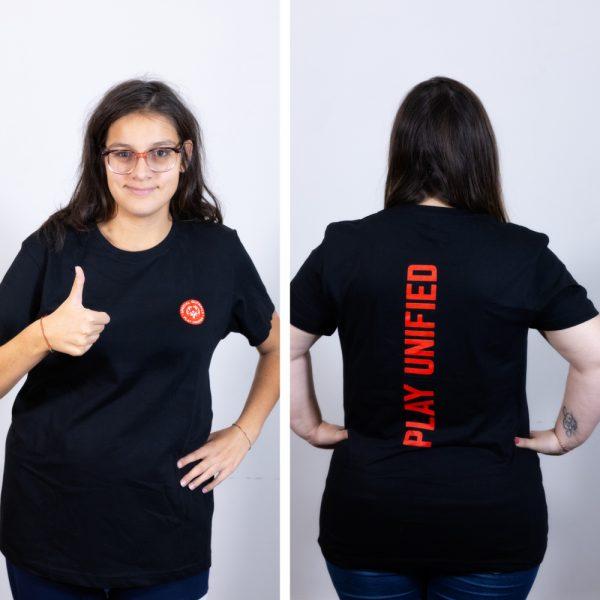 T-shirt nera Play Unified